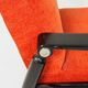 Pair of vintage armchairs burnt orange MCM design 1960
