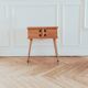 Worker, renovated Scandinavian bedside table, 1950s-60s.