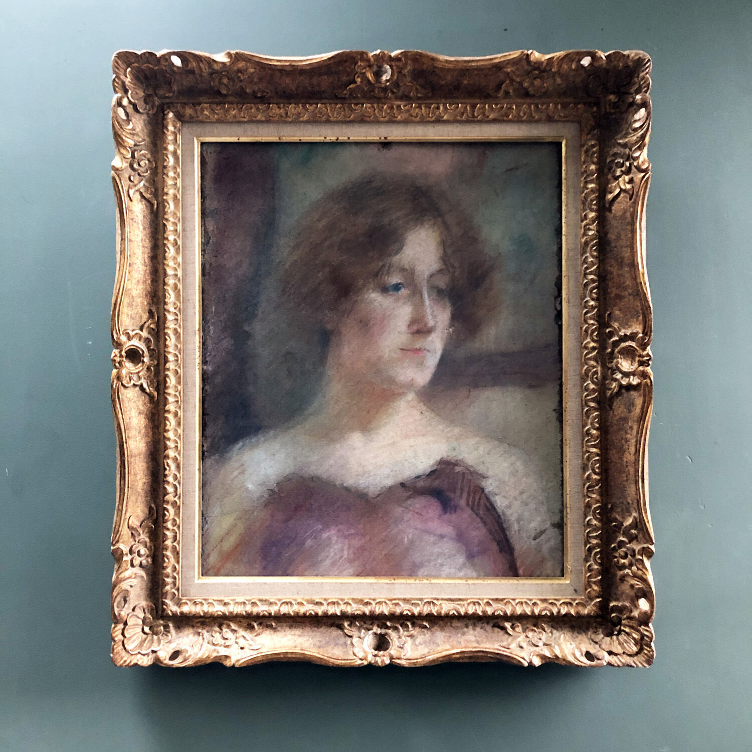 Tableau années 30 "La femme rousse"