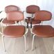 Set of 4 420-44 Strafor-Steelcase Vintage Armchairs