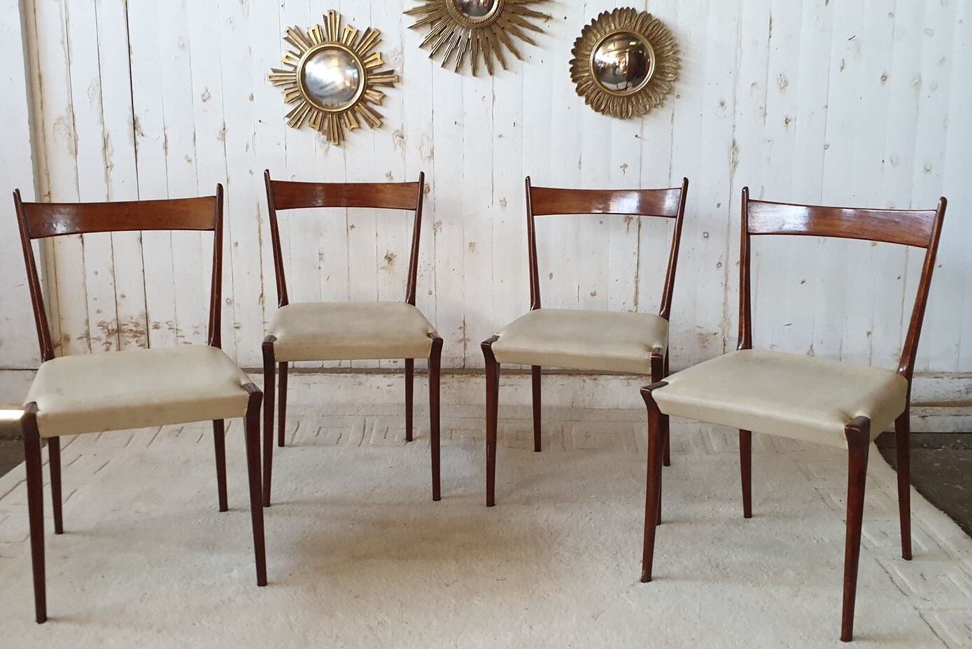 S2 teak dining chairs by Alfred Hendrickx for Belform 1960