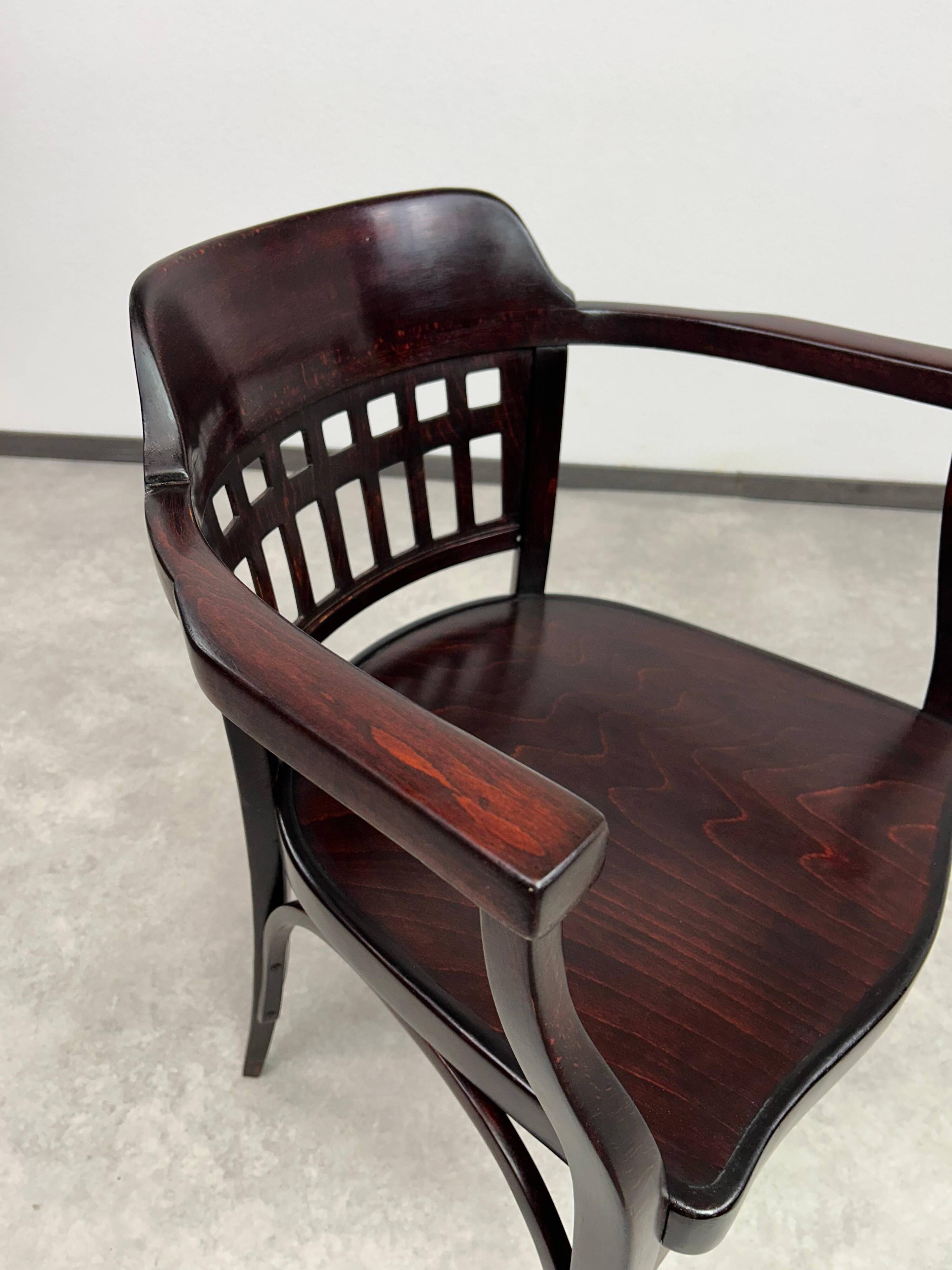 Secession desk chair No. 714 by Otto Wagner for J&J Kohn