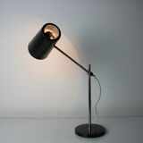 Mid-century black table lamp, 1970's.