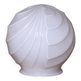 Vintage globe, small opaline globe, pink opaline glass lampshade, ball light, ceiling light