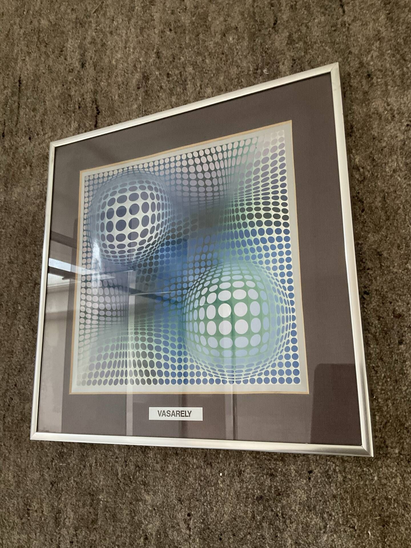 Sérigraphie vintage Op Art « Feny » par Vasarely 