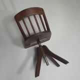 American office chair. Adjustable height 45 / 56 cm. Marked Rüegg Naegeli (Swiss)