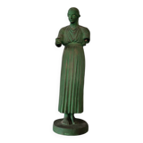 Handcrafted replica of the Charioteer of Delphi sculpture, H36cm