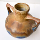 Enamelled stoneware pitcher - Gilbert Metenier