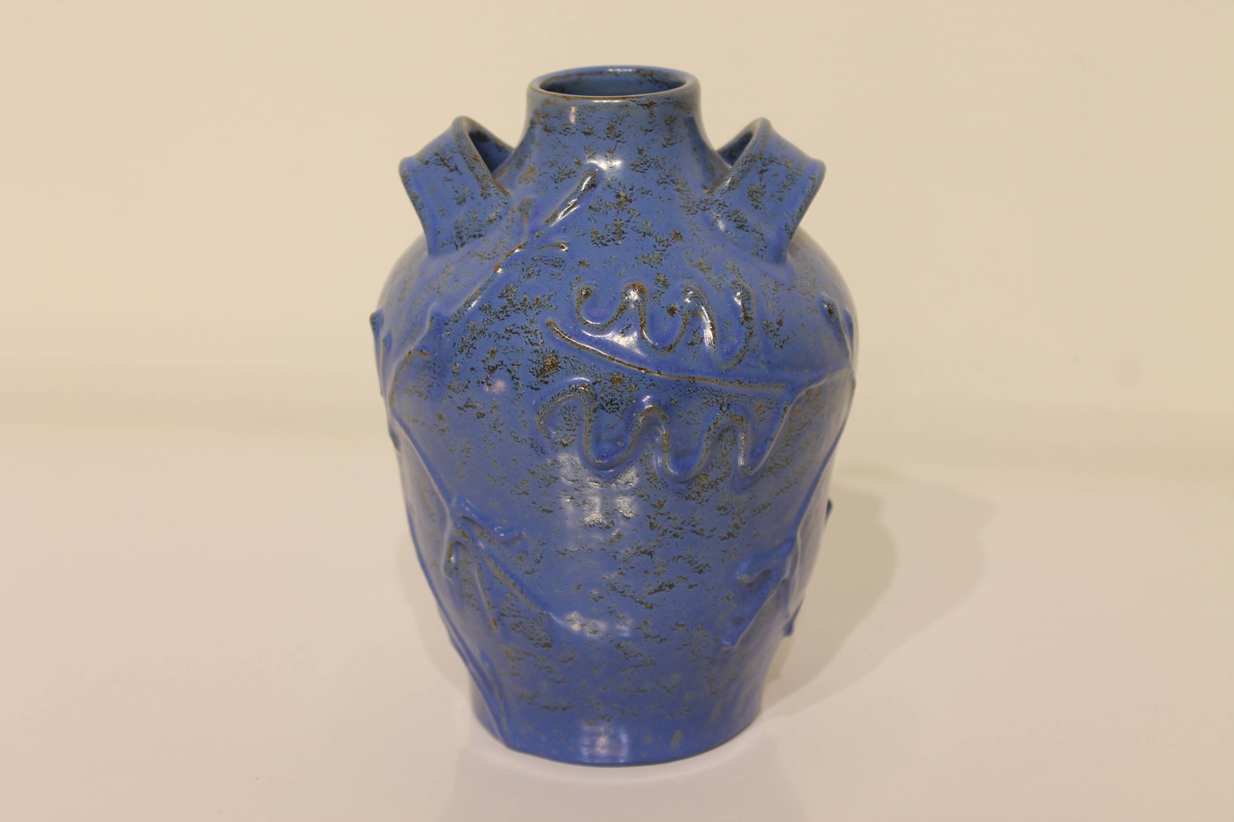 Vintage Scandinavian vase with handles