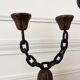Brutalist pair of candlesticks