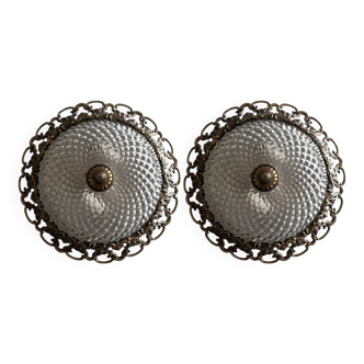 Set of two ceiling lights