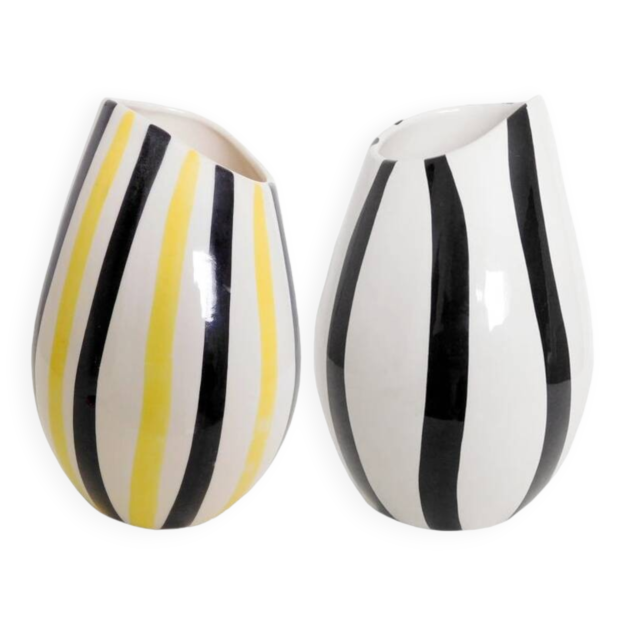 Pair of Vintage Vases • Jumbo • Gouda Holland • Earthenware • 1956