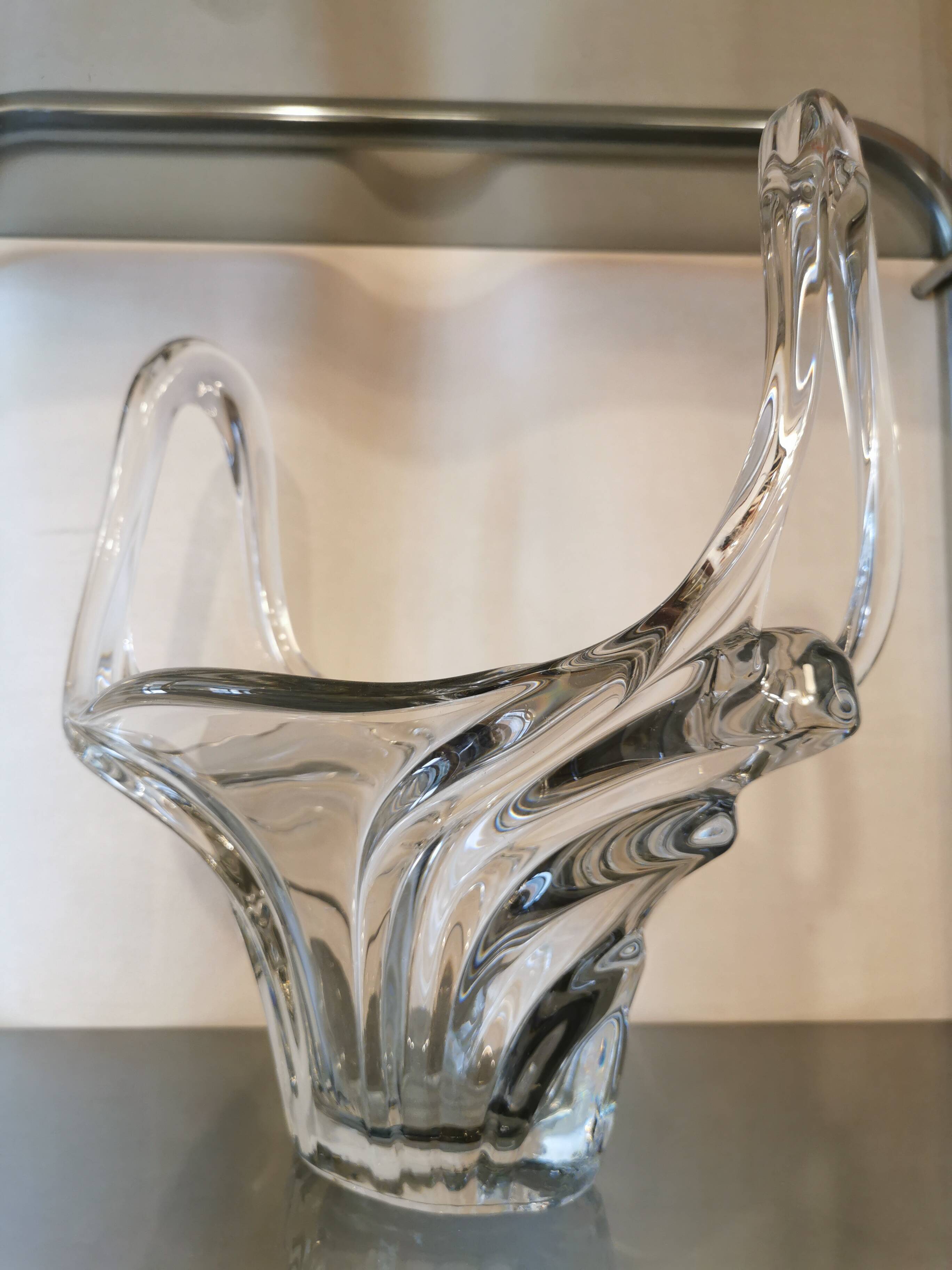 Large crystal fruit cup from the 70s