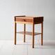 1960s Scandinavian teak and oak nightstand