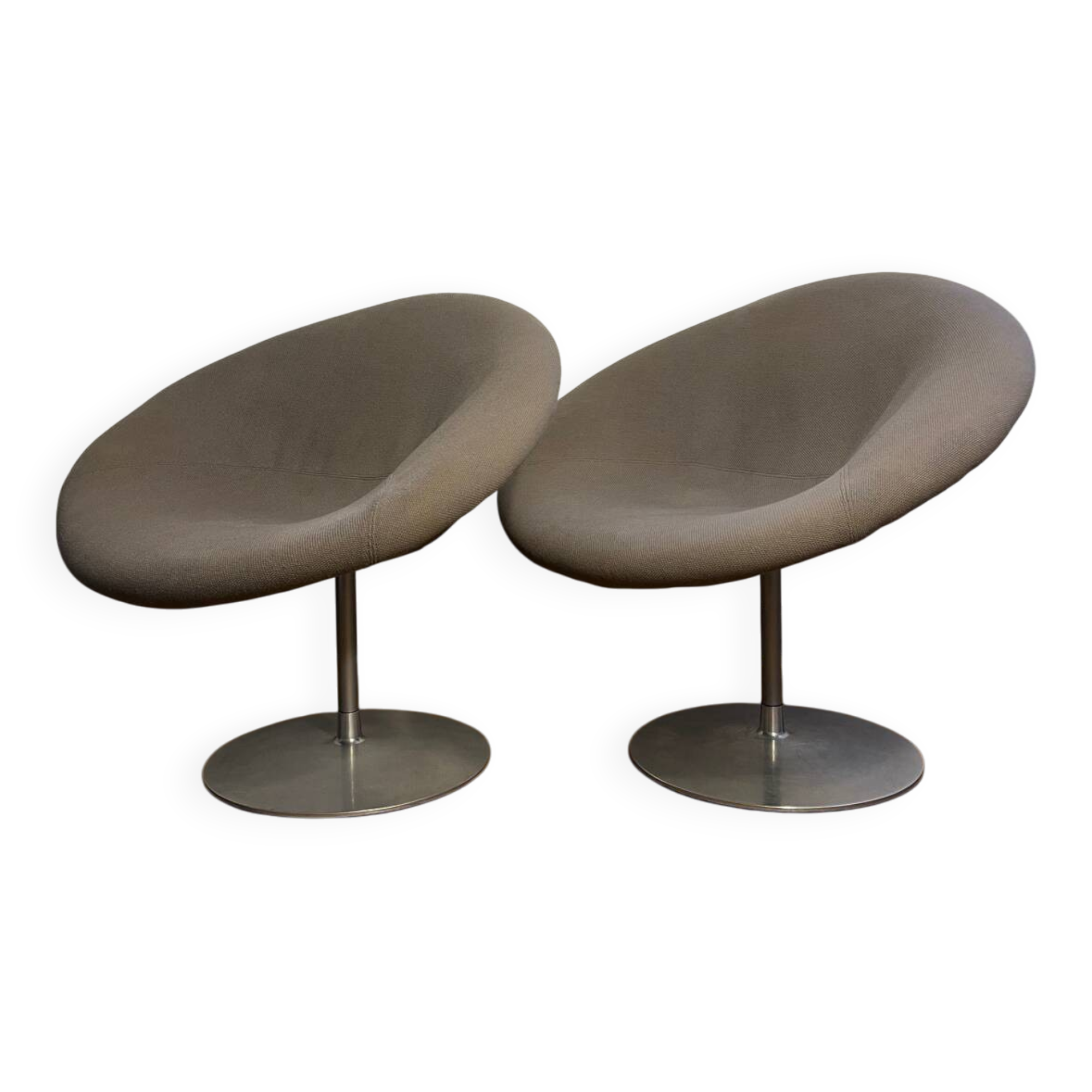 Pair of Little Globe Grey Armchairs (Little Globe)