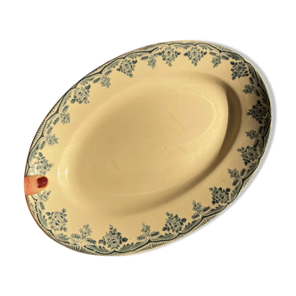 Oval dish Terre de Fer Hippolyte Boulenger Choisy Le roi