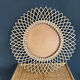 Rattan sun mirror 27cm