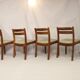 Set of 4 chairs dyrlund year 60 in teak