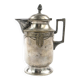 Art Nouveau oil jug, silver-plated brass, pewter, Germany, early 20th century