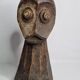 Tribal wooden sculpture, African ritual art, Kalunga Bembe head, 31 cm