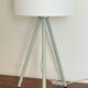 90s Green Metal Tripod Lamp
