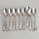 12 small silver-plated metal teaspoons "Cocoa" by Boulenger