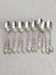 12 small silver-plated metal teaspoons "Cocoa" by Boulenger