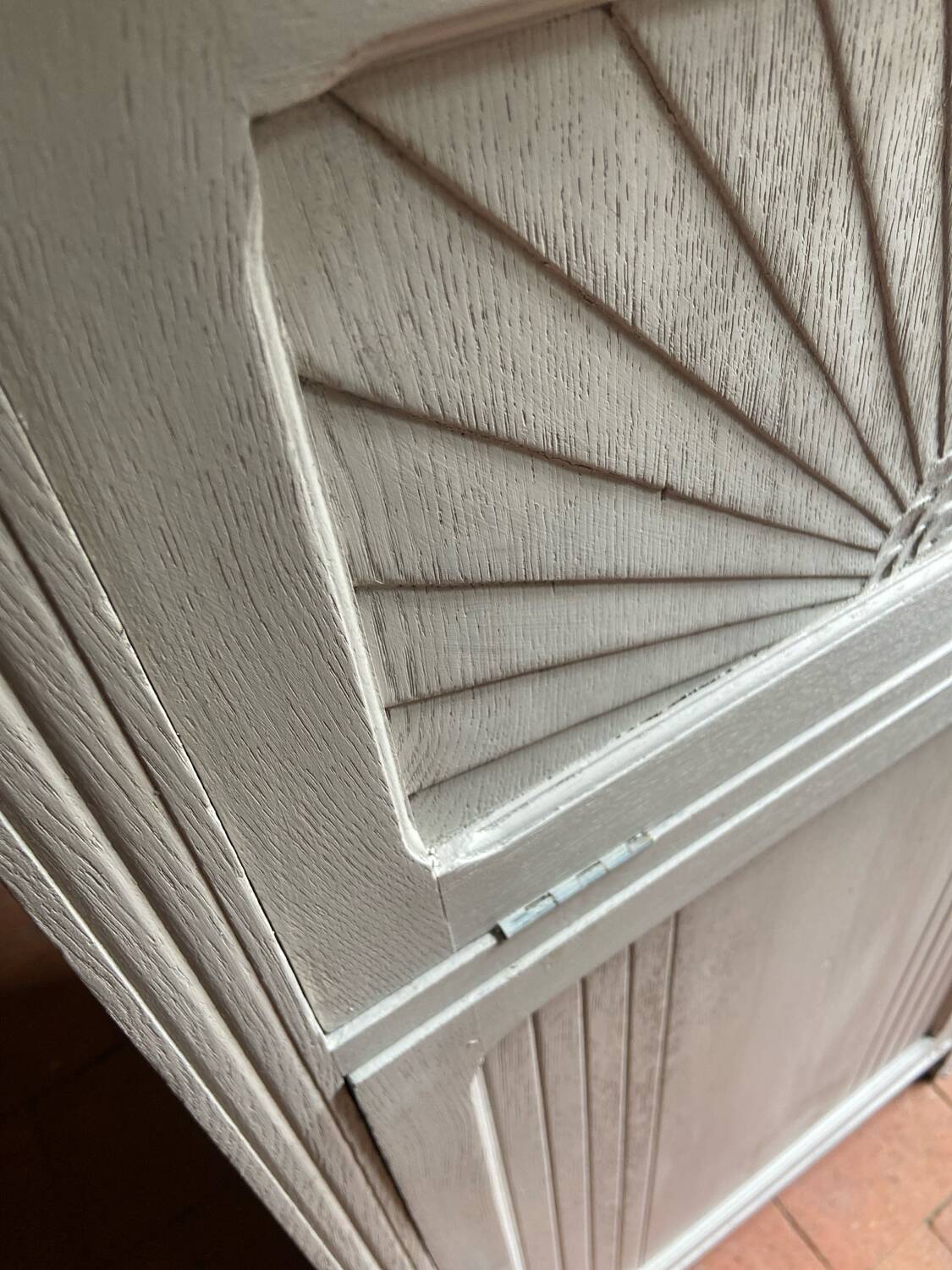 Antique Art Deco cream buffet