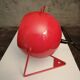 Table or wall lamp round in vintage red metal