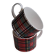 Duo de grandes tasses tartan.