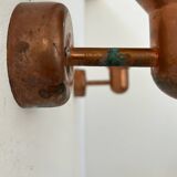 Pair of vintage copper wall lights, Denmark 1970s