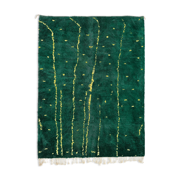 Modern Moroccan carpet green contemporary art 200x300cm
