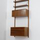 Walnut Wall Unit Shelving System 'Royal System' by Poul Cadovius 60s Danish Design