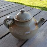 Trio of artisan sandstone teapots