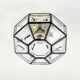 Glass flush mount from Limburg 1960s