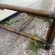 Rattan coffee table and vintage glass