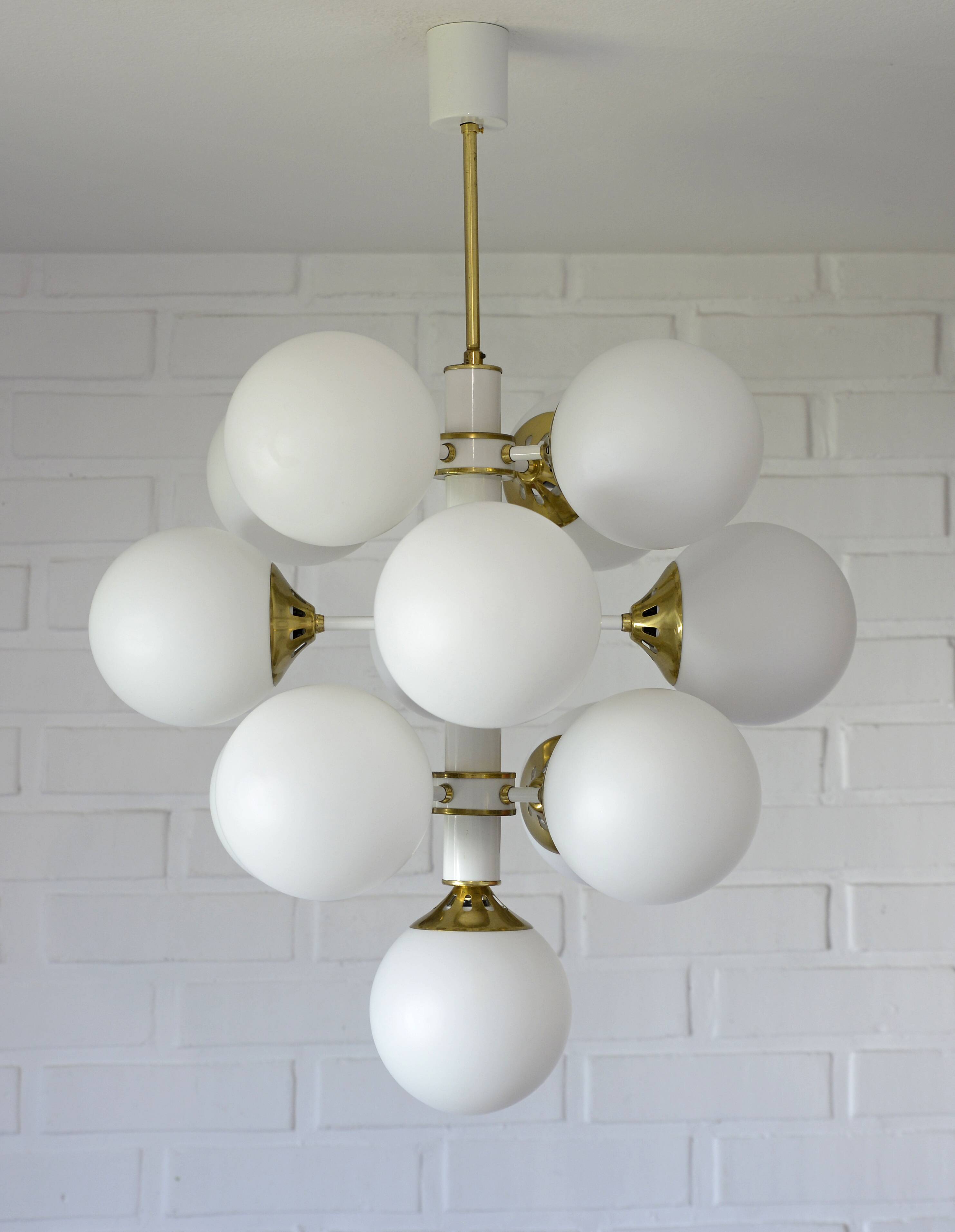 Sputnik Chandelier Vintage Pendant Light Large Hanging Lamp Space Age Style