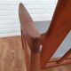 A pair of Danish armchairs, teak, wool, leather