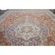 1970s Vintage Persian Handmade Wool Orange Oversized Area Rug 278x379
