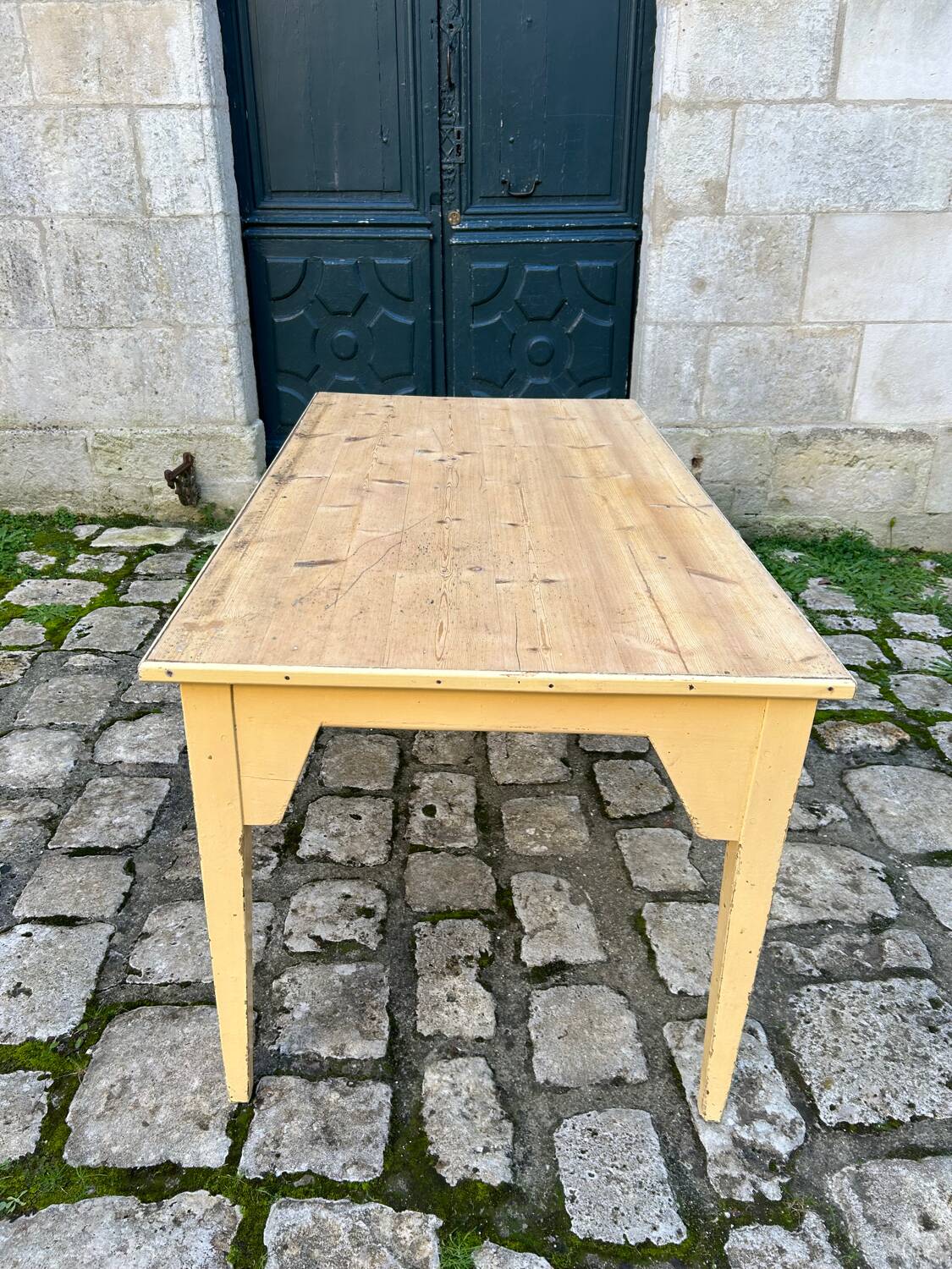 Weathered farm table