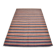 Navy Blue & Terracotta Hand Woven Turkish Striped Kilim Rug, 147x217 Cm
