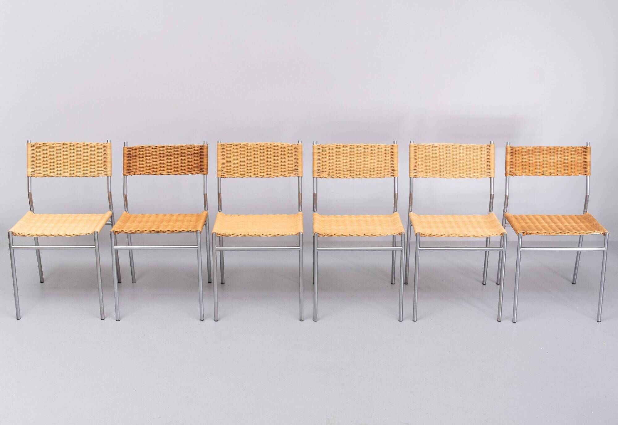 Martin Visser set of 6 Dining Chairs SE05 for 't Spectrum, 1960