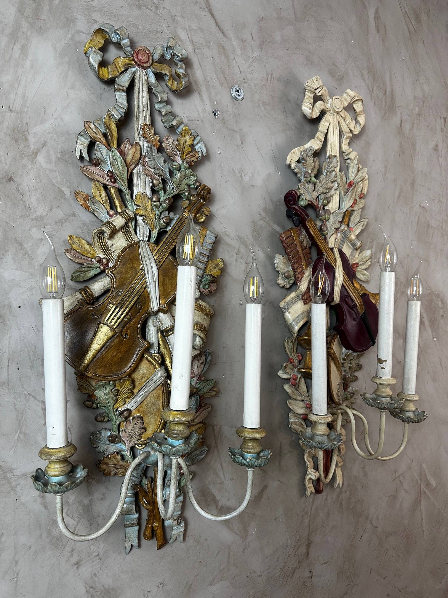 Paire d'appliques Louis XVI