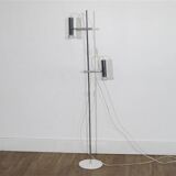 1970s designer floor lamp with 2 lights