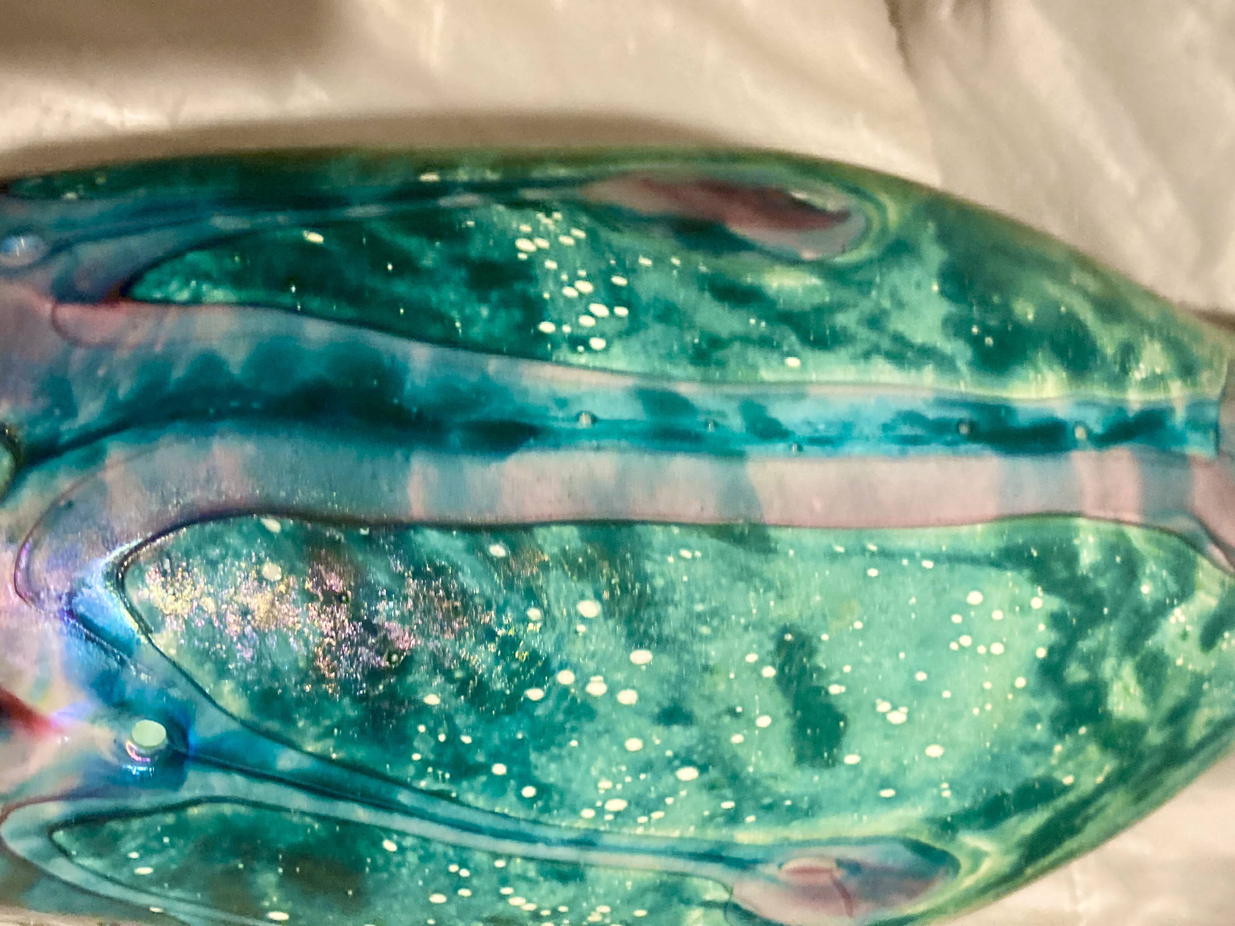 lamp or vase - glass paste - signed Gambier - dated or No. 99 - size XXL