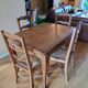 Table and 4 solid wood chairs