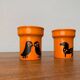 Mid-century German ceramic vases with owl and horse patterns from Wächtersbach, 1960s, set of 2.
