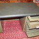 Bureau en métal kaki