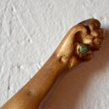 Plaster hanging icon - sculpture of Jesus in crucifixion position