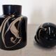 XL bottle or vase by Bob le Bleis for Maure Vieil glassworks circa 1970